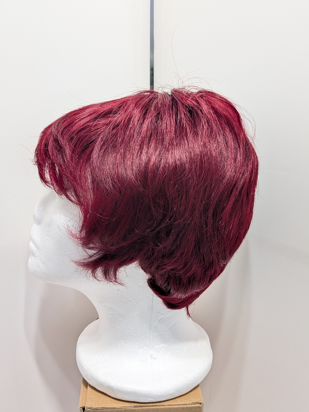 Short Pixie Wig in Deep Red - Women's Hair
